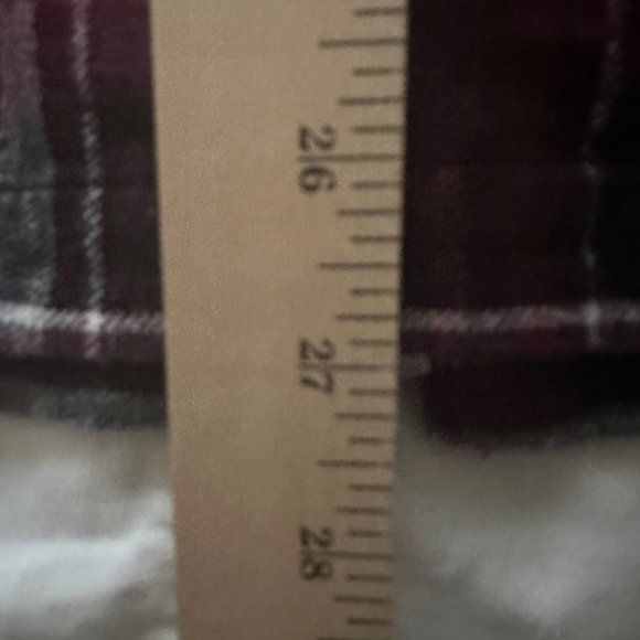 Fashion Bug Vintage Women's Red Black Plaid Flannel Zip Up Shirt Shacket Large - Picture 7 of 9